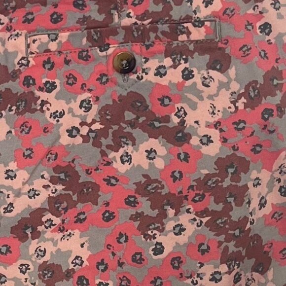 Lee Floral Bermuda Shorts Womens Size 12 Pink Midrise New Summer Casual - Picture 5 of 11